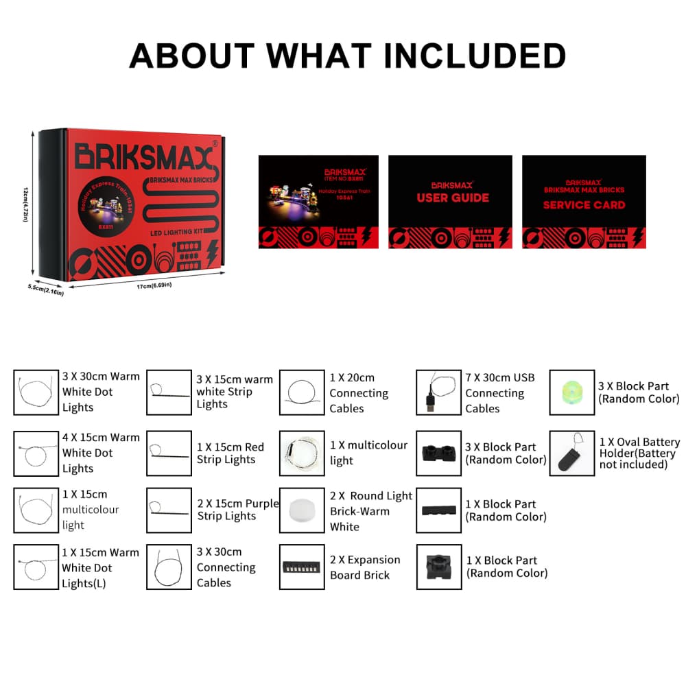 Light Kit For Holiday Express Train #10361- Briksmax 2.0