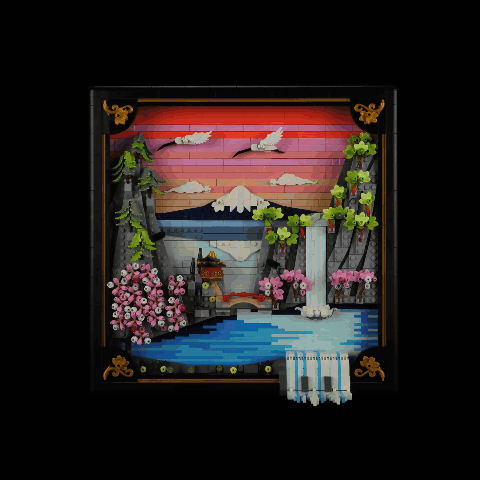 Light Kit for Japanese Cherry Blossom Landscape 31218 - Briksmax 2.0