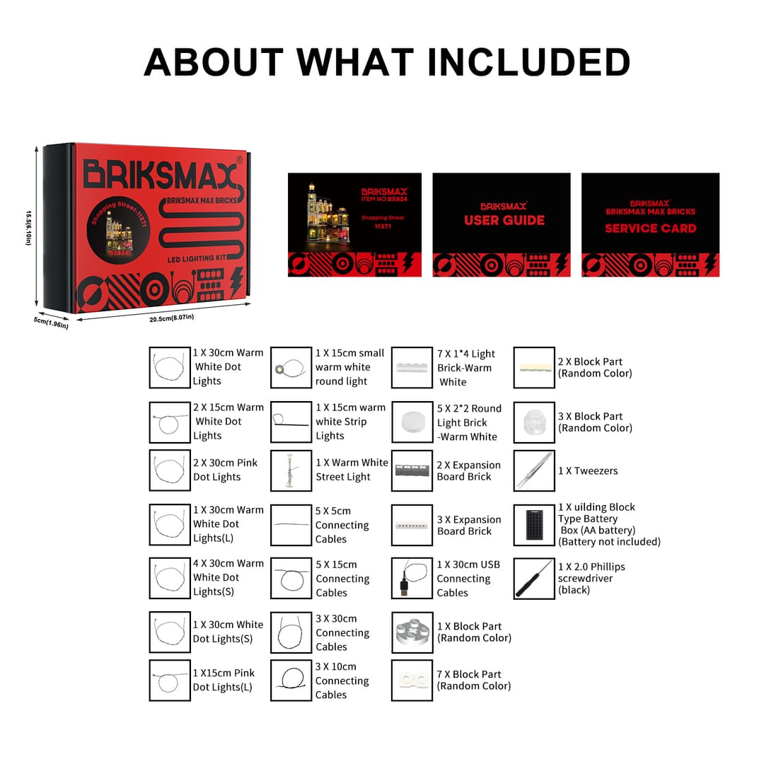 Light Kit for Shopping Street 11371 - Briksmax 2.0