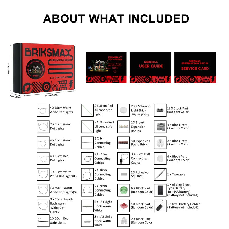 Kit d'éclairage pour Stranger Things : La Maison Creel 11370 - Briksmax 2.0【Prix non définitif｜Bientôt disponible】