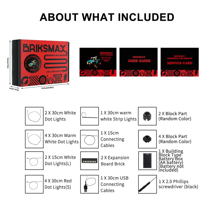 Light Kit for Jeep Wrangler Rubicon 42227 - Briksamx 2.0