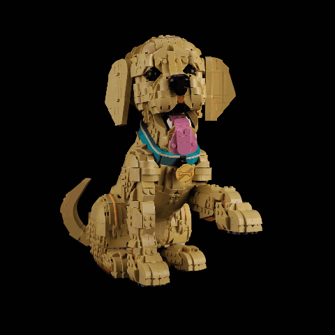 Light Kit for Golden Retriever Puppy 11384- Briksmax 2.0