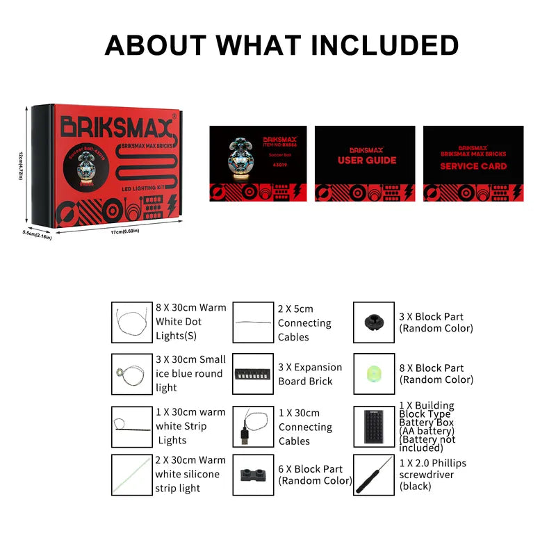 Light Kit for Soccer Ball (Football) 43019 - Briksmax 2.0