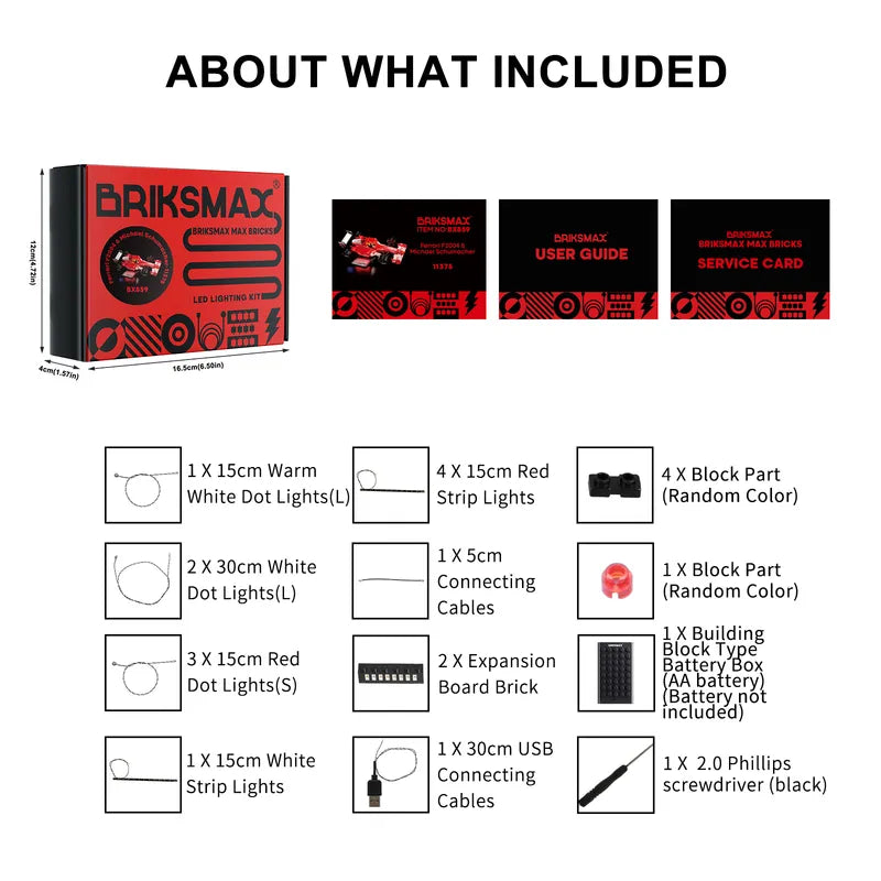 Light Kit for Ferrari F2004 & Michael Schumacher 11375 - Briksamx 2.0