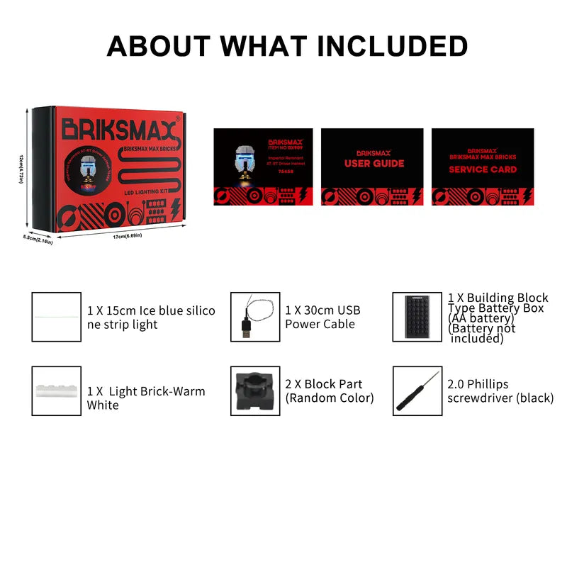 Light kit for Imperial Remnant AT-RT Driver Helmet 75458