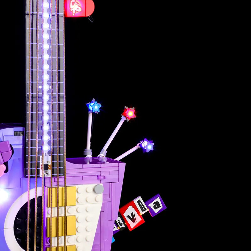 Light kit for Olivia Rodrigo's Dual Guitar 43031 | Briksmax 2.0