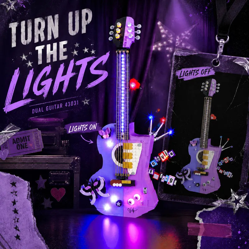 Light kit for Olivia Rodrigo's Dual Guitar 43031 | Briksmax 2.0