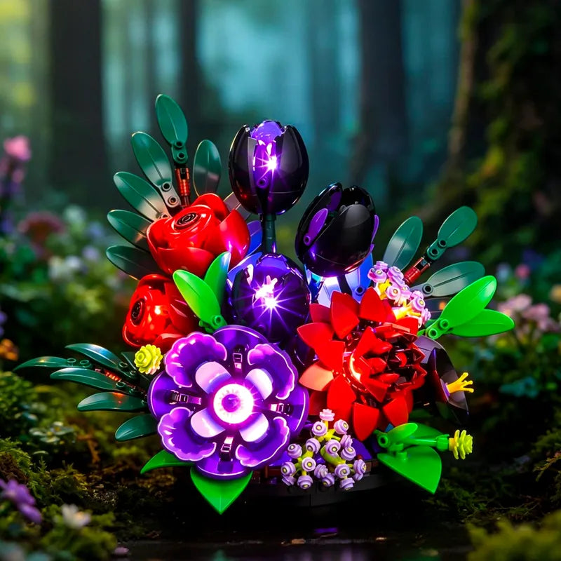 Light kit for Dark Flower Arrangement 11513 | Briksmax 2.0