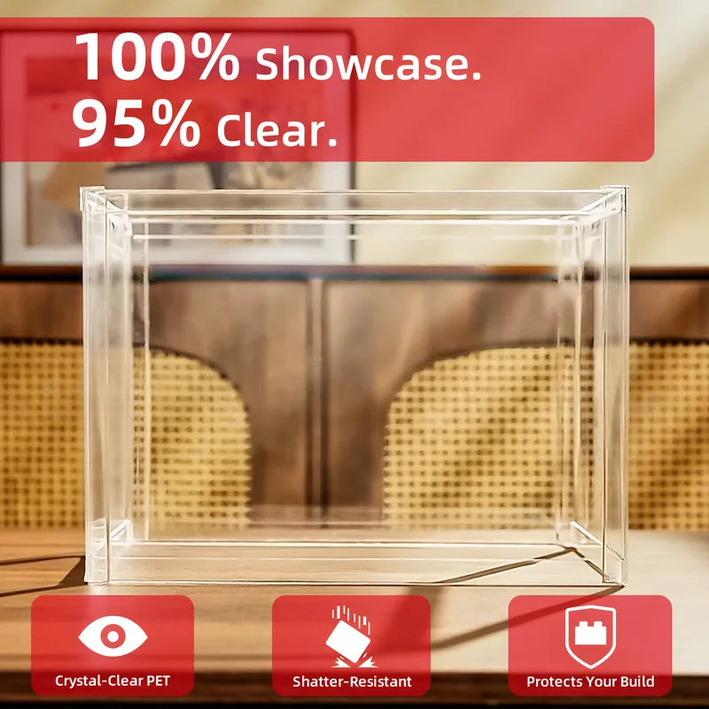 Clear PET Dust Cover for Brick Models – Multiple Sizes | 2 Pack