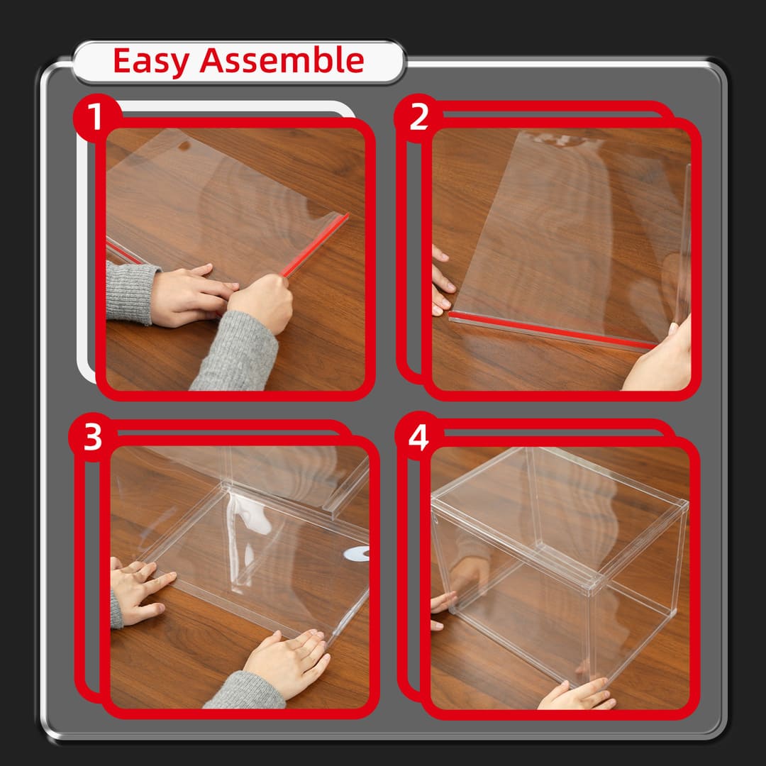 Clear PET Dust Cover for Brick Models – Multiple Sizes | 2 Pack