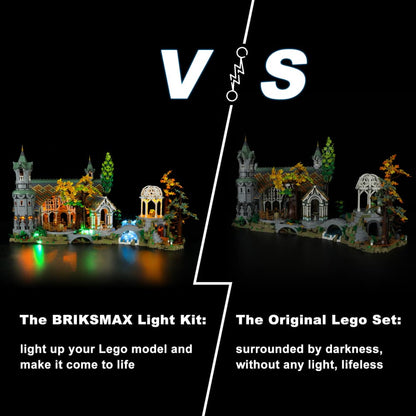 Light Kit For The Lord Of The Rings: Rivendell #10316-Briksmax