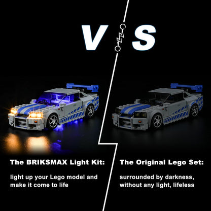 Briksmax Light Kit For 2 Fast 2 Furious Nissan Skyline GT-R (R34) 76917