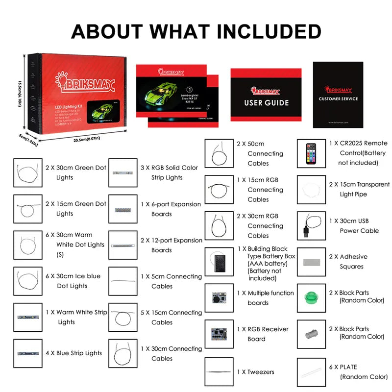 Light Kit For Lamborghini Sián FKP 37 42115 | Remote + RGB Version