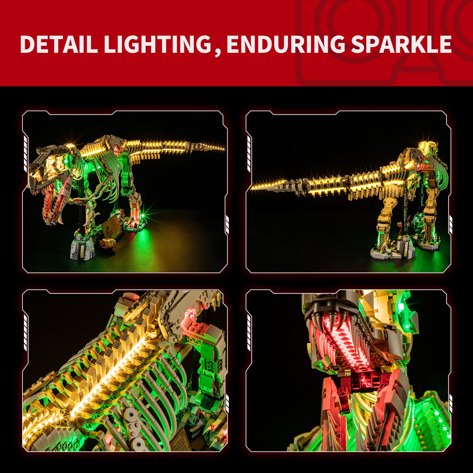 Briksmax 2.0 Light Kit For LEGO Dinosaur Fossils: Tyrannosaurus rex #76968 -4