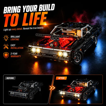 Light kit for Fast and Furious Dodge Charger R/T Car 42231