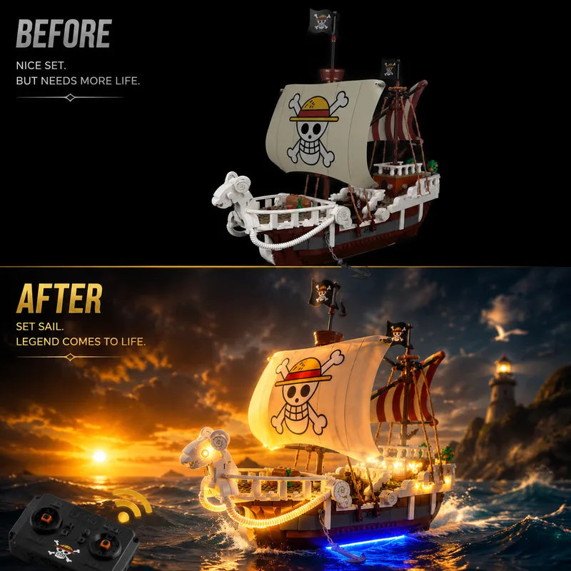 Remote Light Kit For The Going Merry Pirate Ship 75639