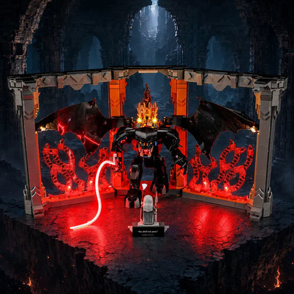 Kit d'éclairage pour Le Seigneur des Anneaux : Balrog Book Nook #10367 - Briksmax