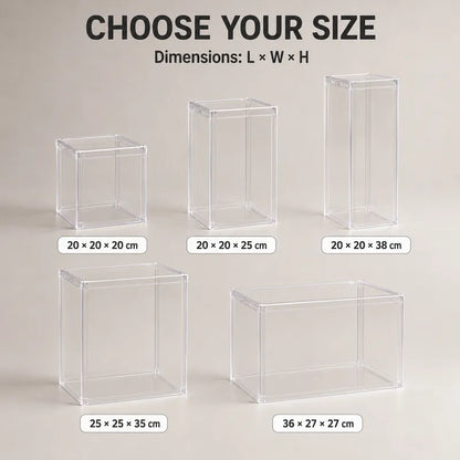Clear PET Dust Cover for Brick Models – Multiple Sizes | 2 Pack