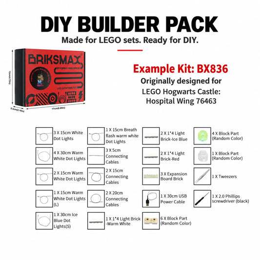 DIY Builder Pack – Lighting Kits for LEGO Builds