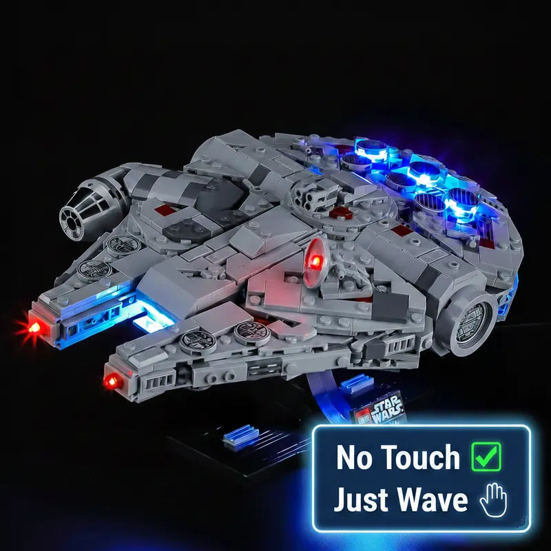 Light Kit For Millennium Falcon 75375-Briksmax 2.0(Wave Sensor Control)