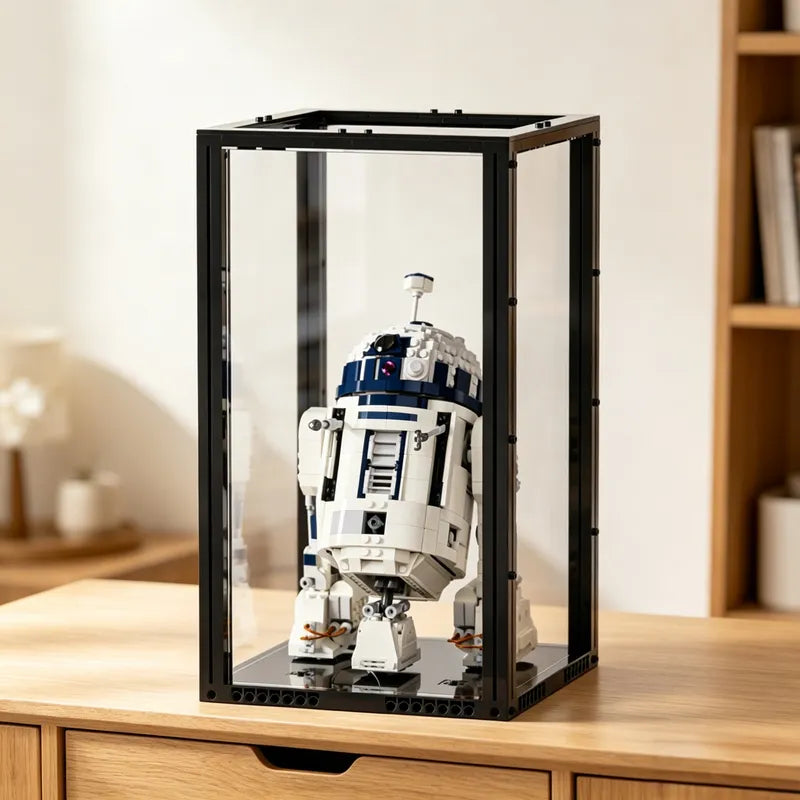 Front-Opening Display Case for LEGO® Models – 19 × 19 × 32 cm