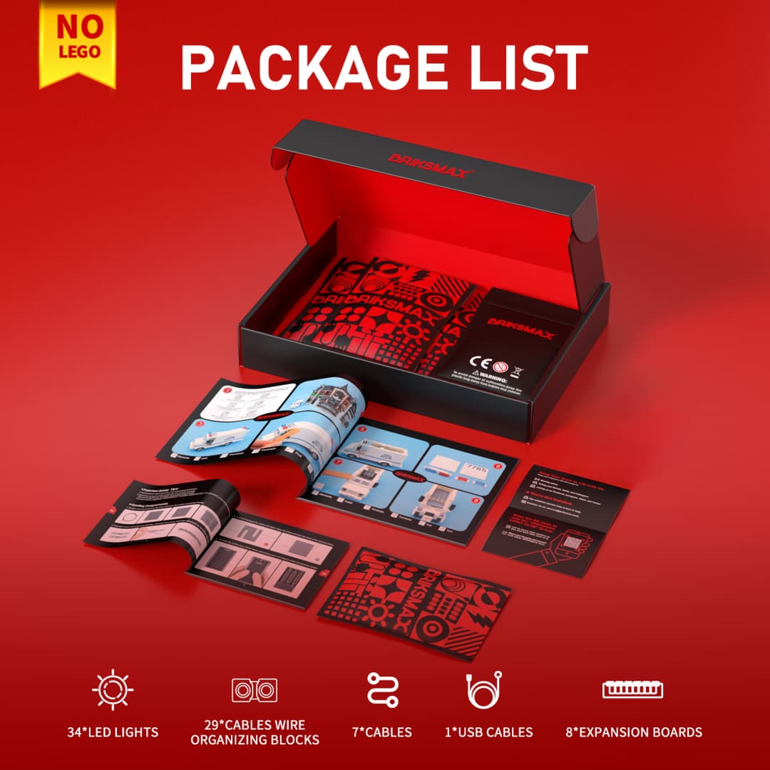 Light Kit for Star Trek: U.S.S. Enterprise NCC-1701-D 10356（Premium Version）- Briksmax 2.0