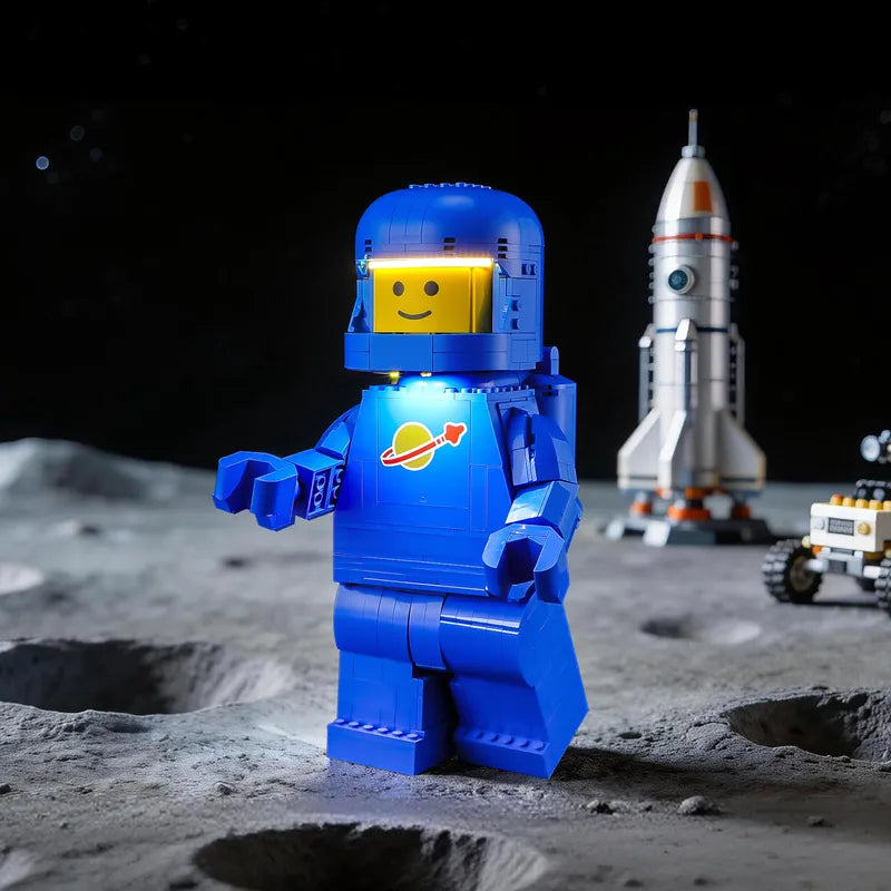 Light Kit for Up-Scaled Blue Astronaut Minifigure 40921- Briksmax 2.0