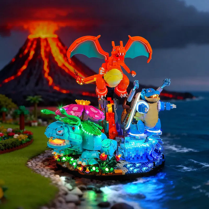 Light Kit for Venusaur, Charizard and Blastoise 72153 - Briksmax 2.0