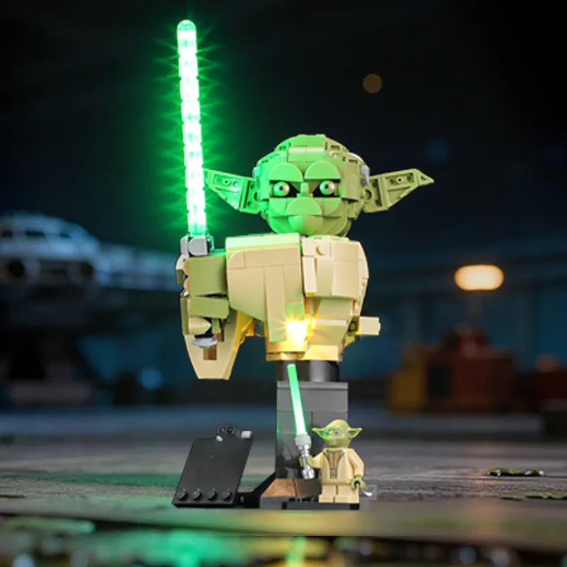 Light Kit for Yoda Bust 75438（Wave Sensor Control）