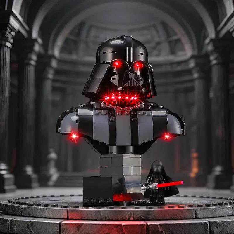 Light Kit for Darth Vader Bust 75439-Briksmax 2.0（Wave Sensor Control）