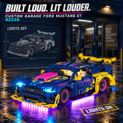 Light kit for Custom Garage Ford Mustang GT Car 42236 | Briksmax 2.0