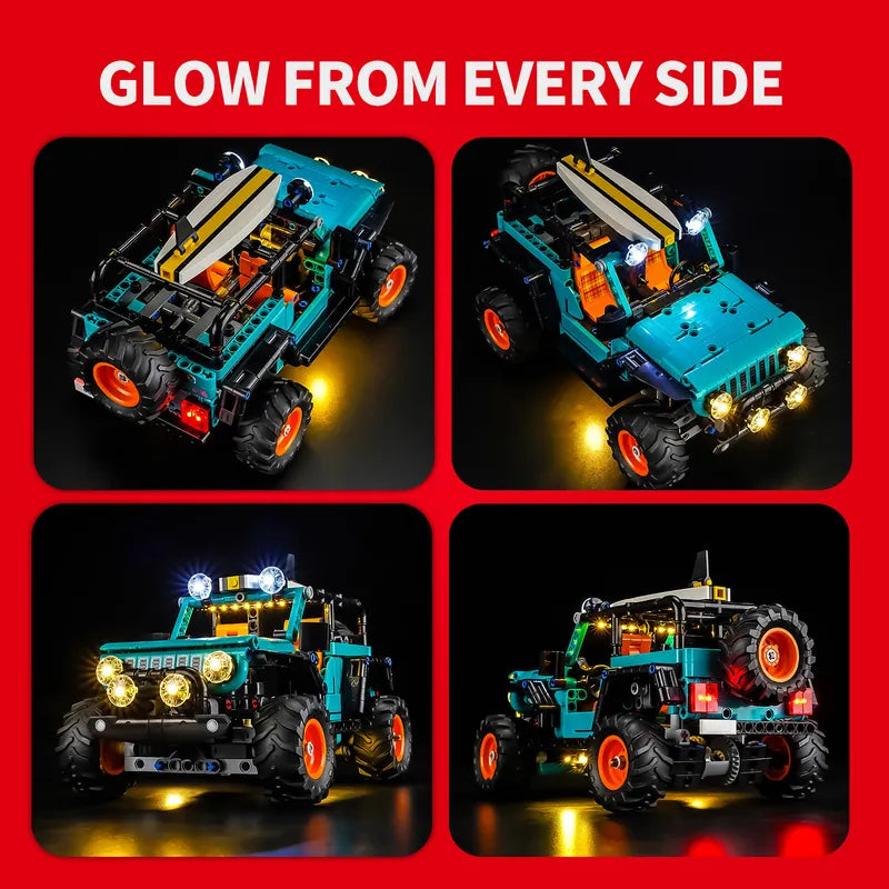 Light Kit for Jeep Wrangler Rubicon 42227 - Briksamx 2.0