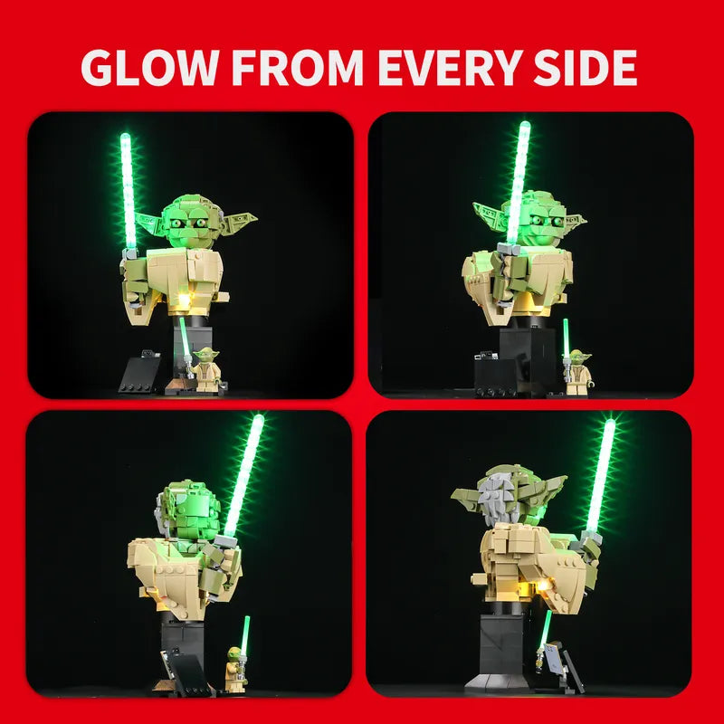 Light Kit for Yoda Bust 75438（Wave Sensor Control）
