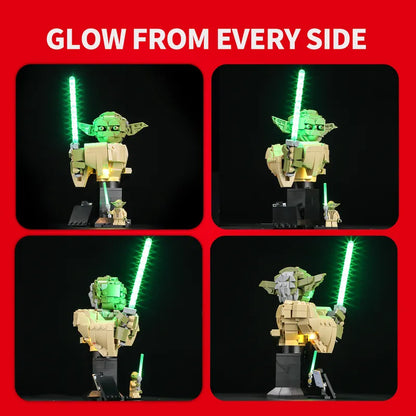 Light Kit for Yoda Bust 75438（Wave Sensor Control）