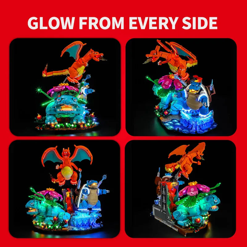 Light Kit for Venusaur, Charizard and Blastoise 72153 - Briksmax 2.0