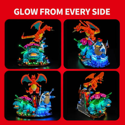 Light Kit for Venusaur, Charizard and Blastoise 72153 - Briksmax 2.0