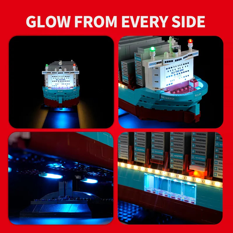 Light Kit for Maersk Dual-Fuel Container Vessel 40955 - Briksmax 2.0