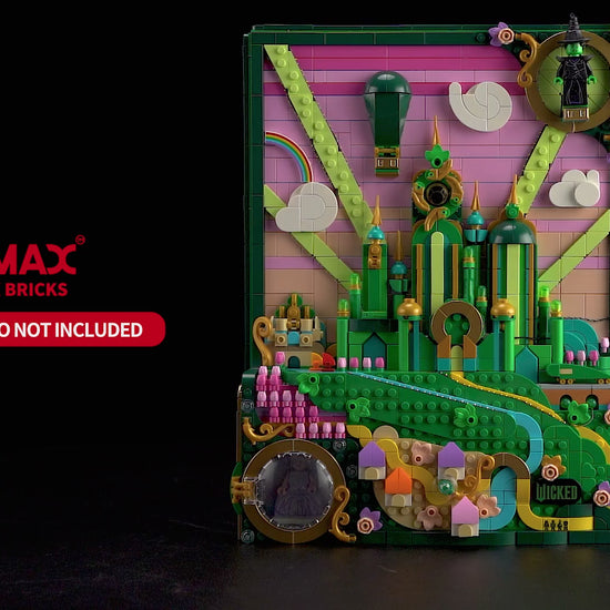 Light Kit For LEGO Wicked Emerald City Wall Art  #75685-Briksmax 2.0