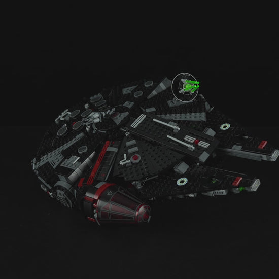 Briksmax 2.0 Light Kit For The Dark Falcon 75389-Briksmax