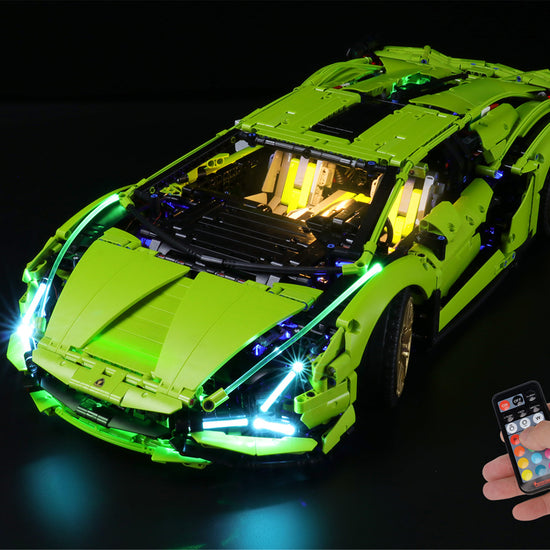 Briksmax Light Kit For Lamborghini Sián FKP 37 42115 | Remote Control