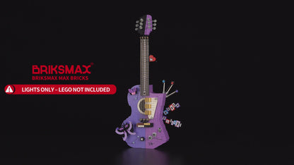 Light kit for Olivia Rodrigo's Dual Guitar 43031 | Briksmax 2.0