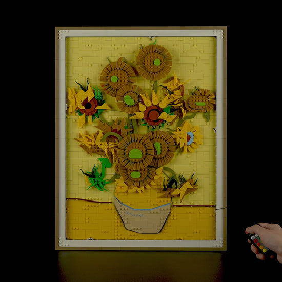 Remote Light Kit For Vincent van Gogh – Sunflowers 31215 - Briksmax 2.0 | Remote + RGB Version