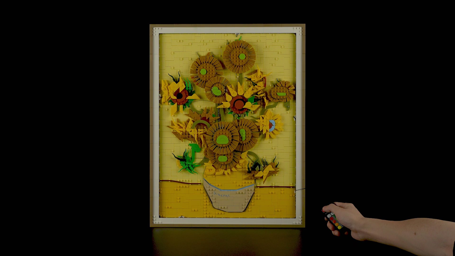 Remote Light Kit For Vincent van Gogh – Sunflowers 31215 - Briksmax 2.0 | Remote + RGB Version