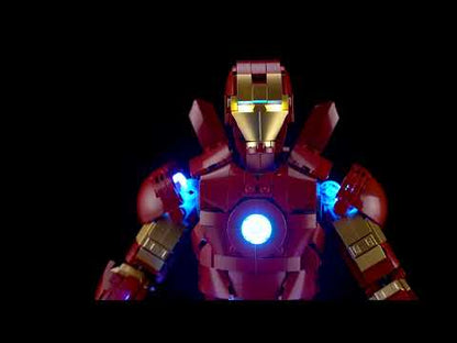 Touch-Control Light Kit for Iron Man Mark 3 Collectors' Edition 76344- Briksmax 2.0