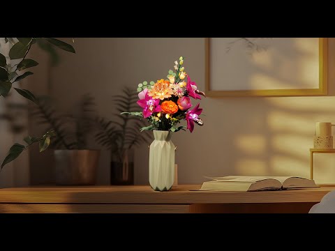 Light Kit For Pretty Pink Flower Bouquet 10342 - Briksmax 2.0