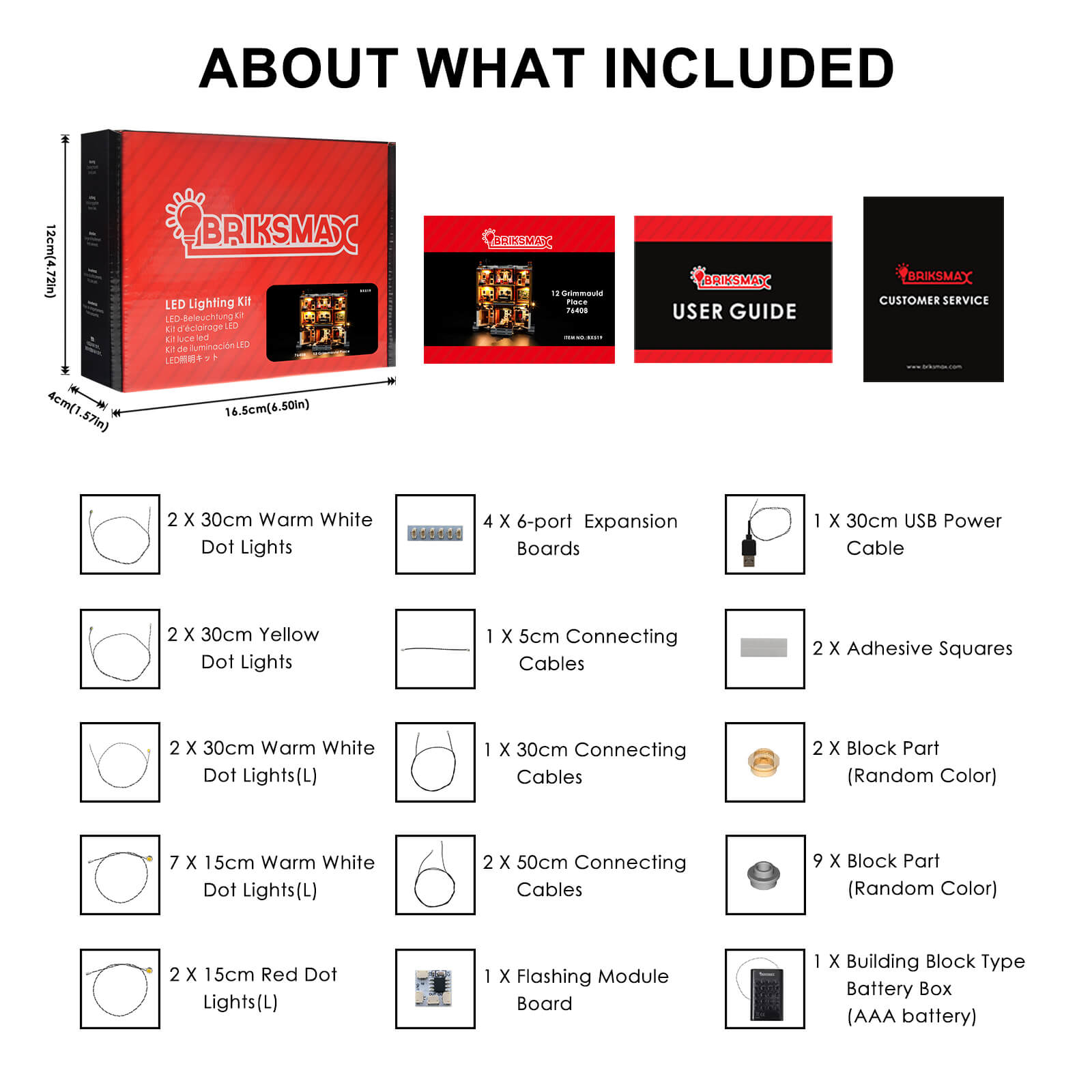 Briksmax Light Kit For 12 Grimmauld Place 76408