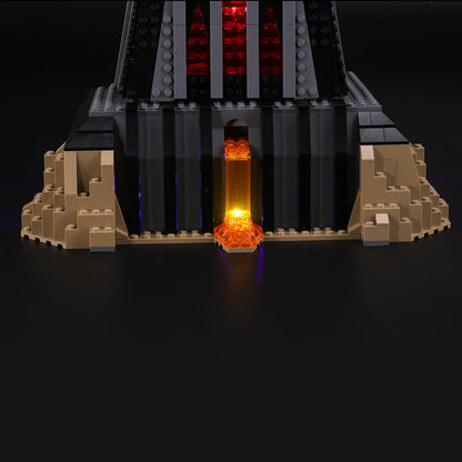 Lego Darth Vader’s Castle 75251 with yellow lights