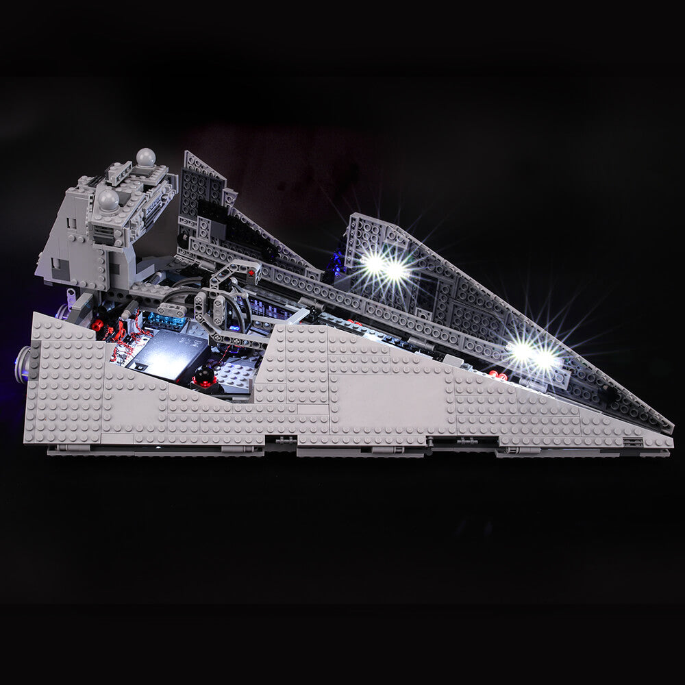 lego star wars destroyer 75055 with lights
