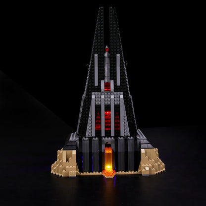 light up lego darth vader's castle