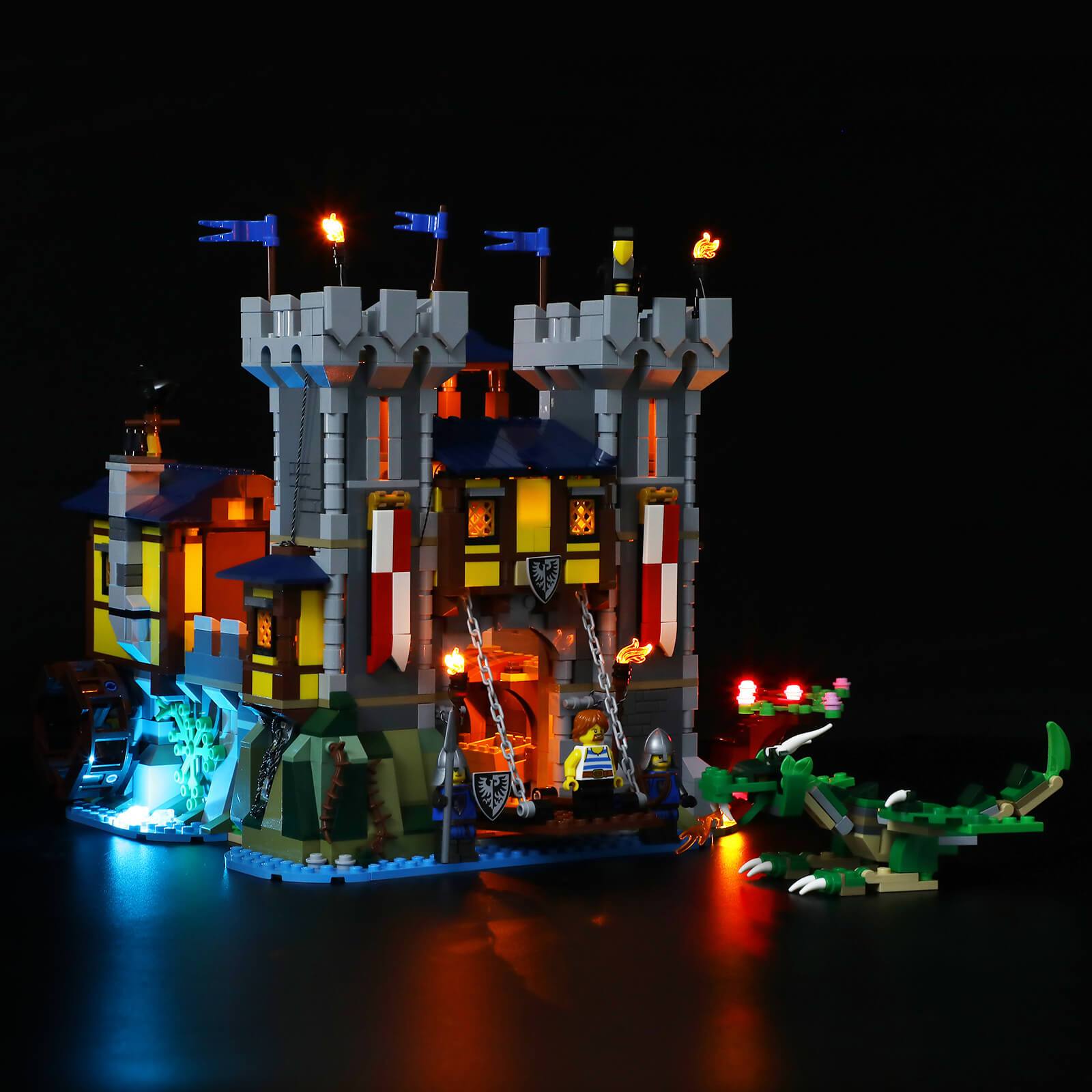 lego creator 31120 medieval castle with light